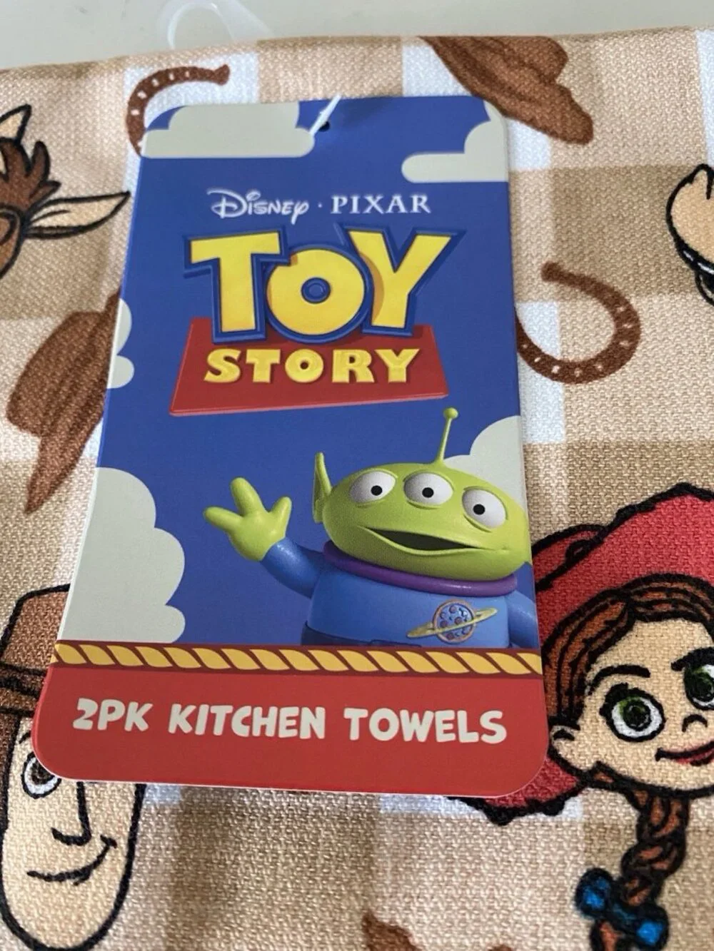 2 Pk PIXAR Toy Story Woody Buzz LightYear Jessie Bullseye Kitchen Towels 18”X28”